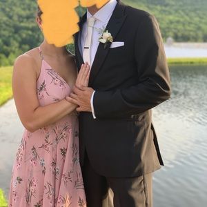 Pink floral dress from LuLus